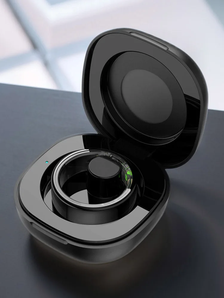 

Charging Case 200mAh Wireless Charging Case Replacement Charger Case Cradle Dock Station for JR02 R03 R06 Smart Ring