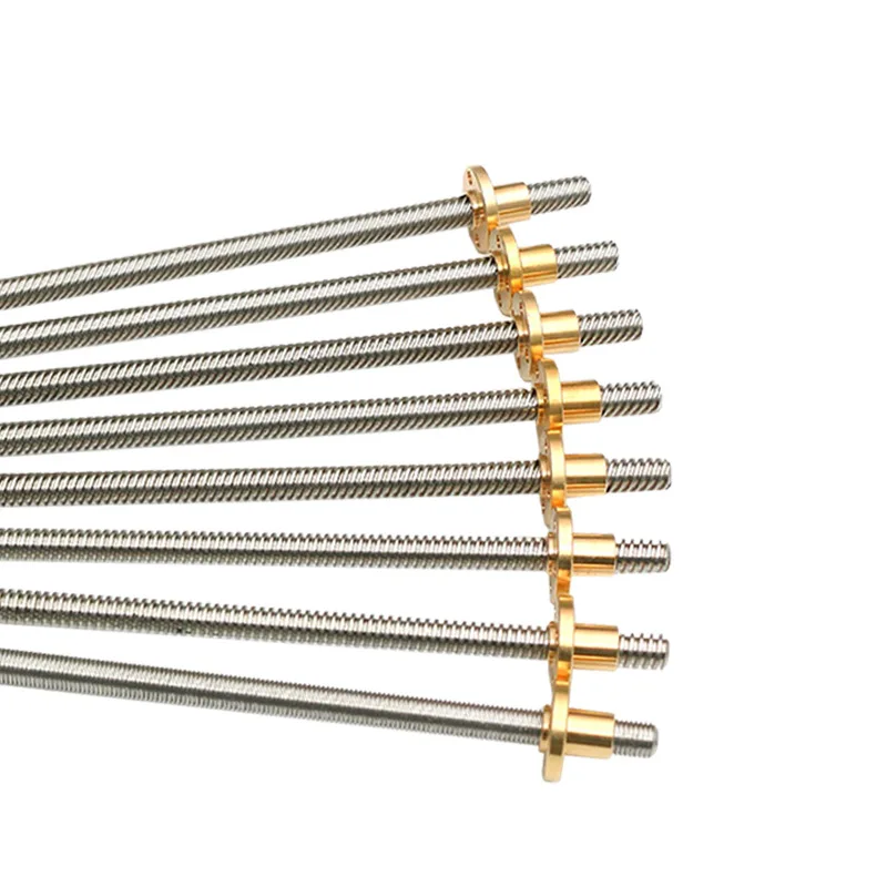 304 Stainless Steel T8 Screw with Nut 3D Printer Trapezoidal Threaded Rod Manufacturer