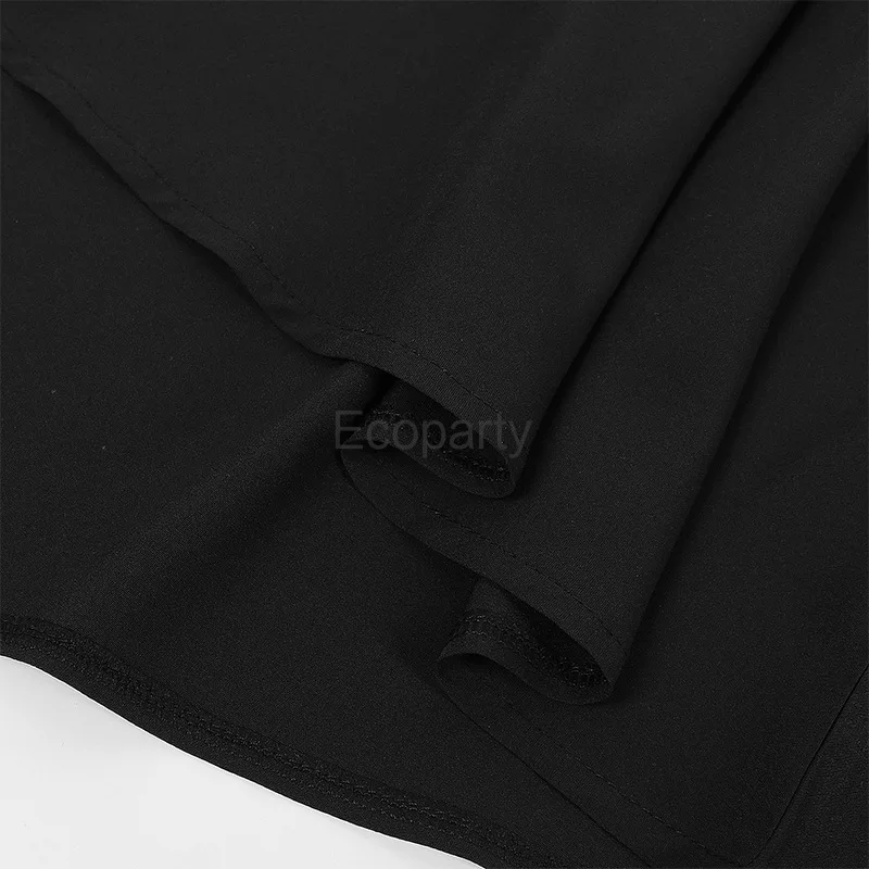 Women's Edwardian Vintage Maxi Long Skirt Solid Color Double-Layer Victorian Costume Steampunk Gothic Hem Pleated Party Skirts