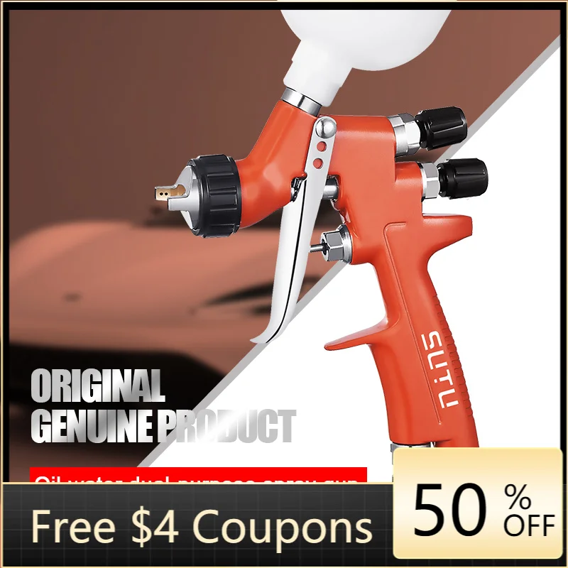 

SUTU MINI88 Orange High-Fogging Oil/Water-Based Coating Low-Pressure Air Sprayer