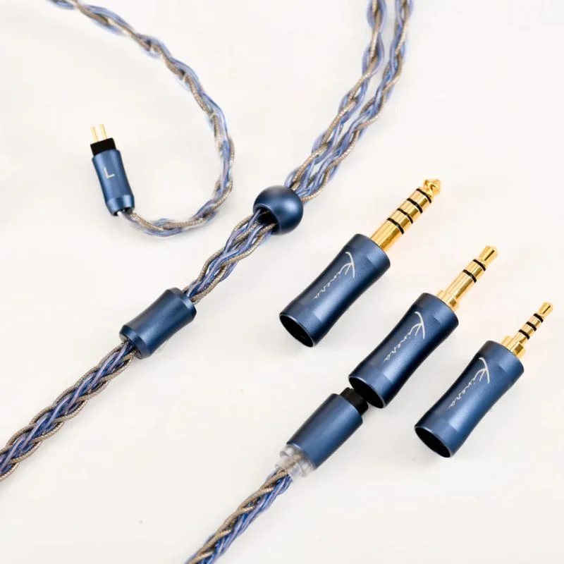 Kinera Ace 2.0 Modular Upgrade Earphone Cable 2.5mm + 3.5mm + 4.4mm With Gold-Plated 0.78mm 2pin for QOA Celest Headset