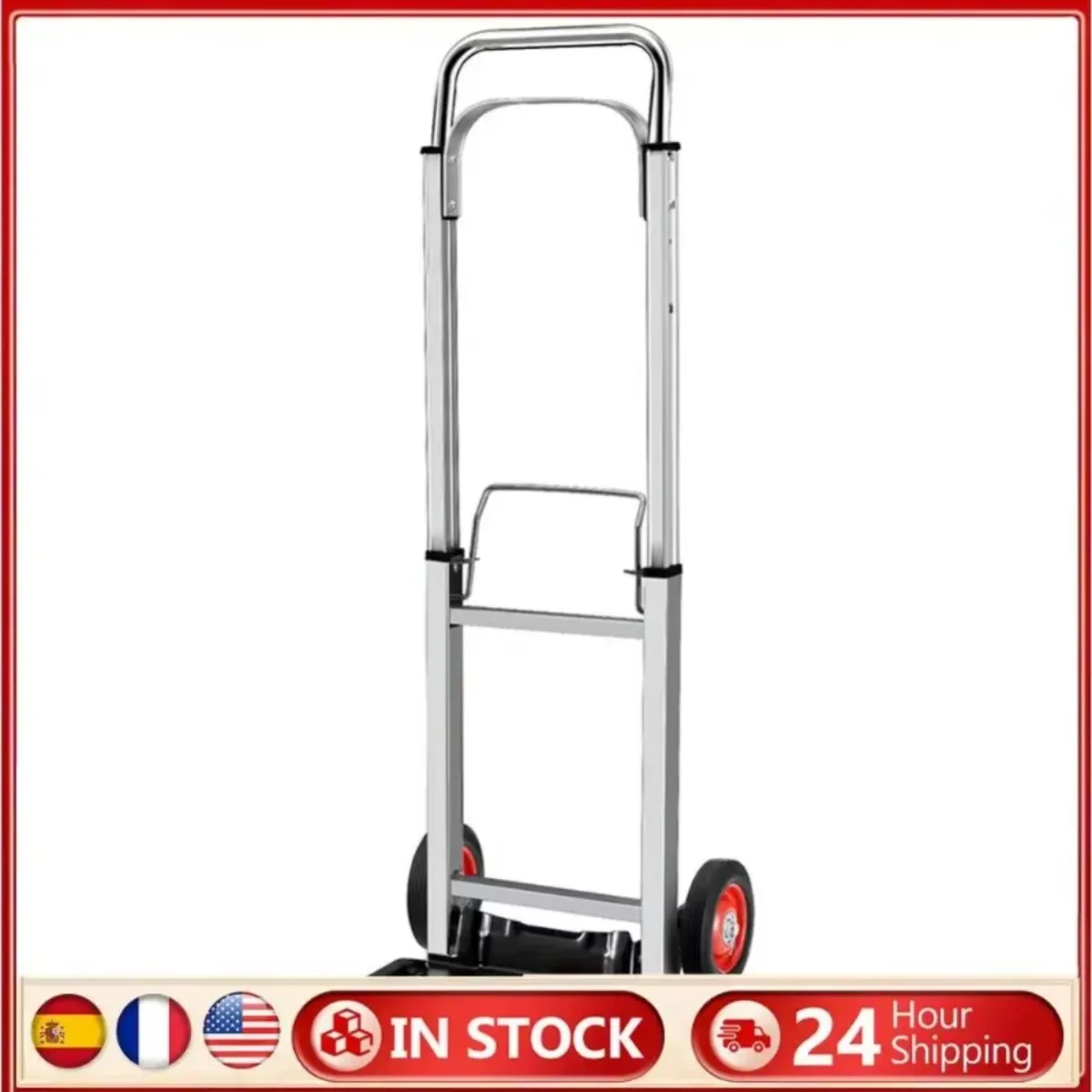 

Foldable Sack Truck – Aluminum Utility Cart with Long Handle, 330 lbs Capacity, Indoor & Outdoor Use
