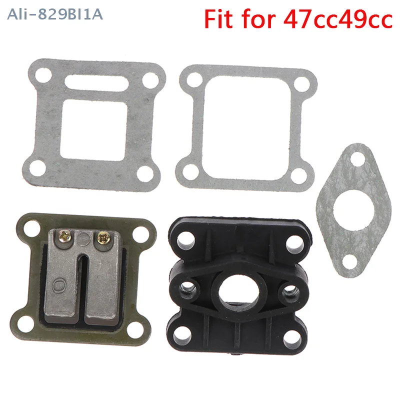 Motorcycle Parts 2-Stroke Carburetor Interface Intake Outlet Gasket Manifold For 47cc 49cc