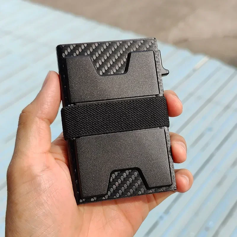 RFID Blocking Wallets Credit Card Holder ID Holders Luxury Card Case Slim Thinbusiness Cardholder Automatic Pop Up Wallet