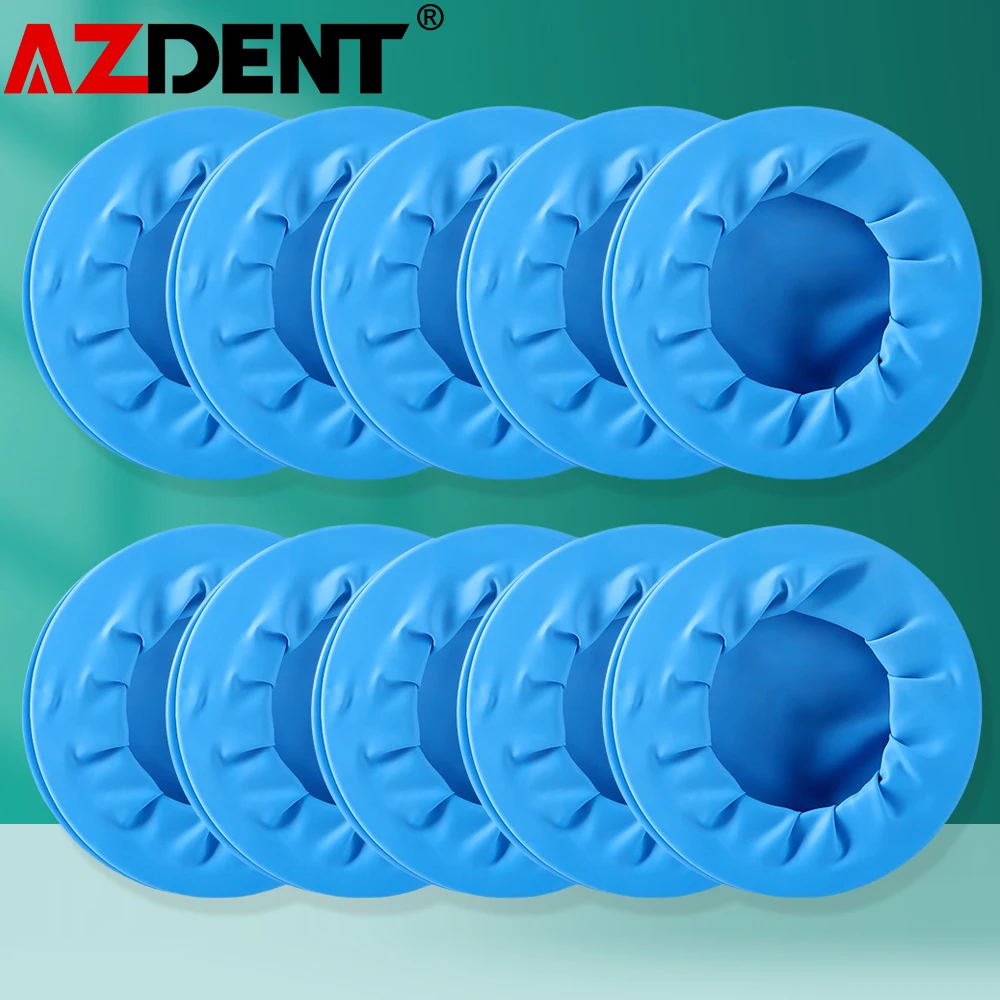 10Pcs Azdent Dental Disposable Rubber Sterile Mouth Opener Oral Cheek Expander Retractor Rubber Barrier O Type Dentistry Tools