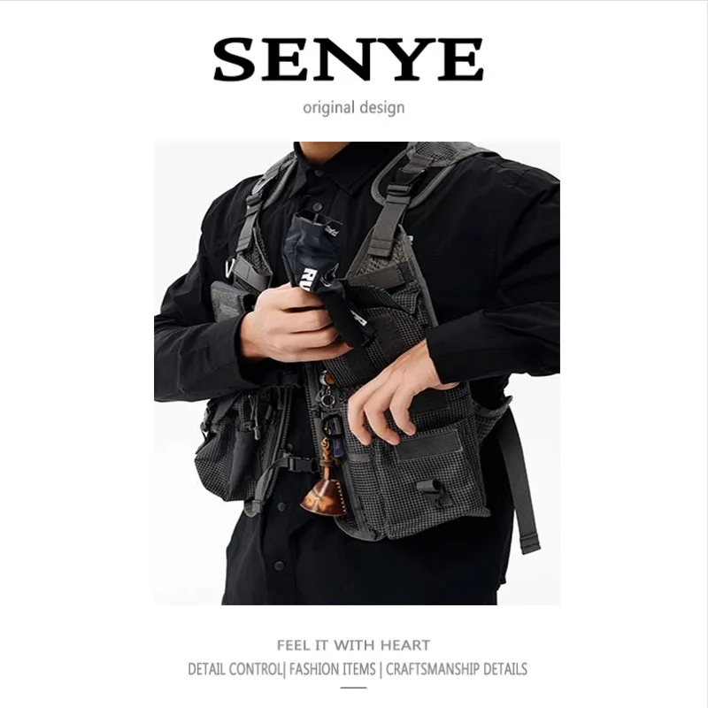 Tactical Camping Multi-function Vest Multi-pocket Fly Fishing Stream Fishing Suit Men and Women with The Same Outdoor Vest Tide view 2