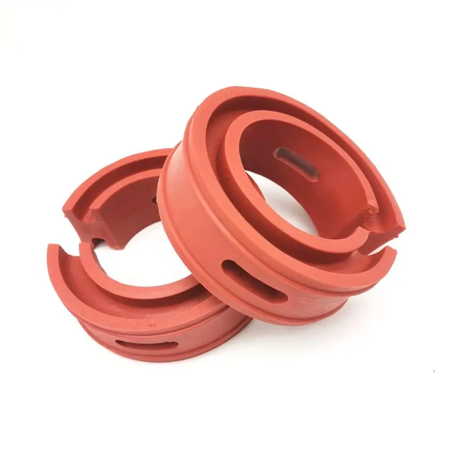 2Pcs Red Car Shock Absorber Tools Spring Bumper Buffer Power Cushion Coil Damper