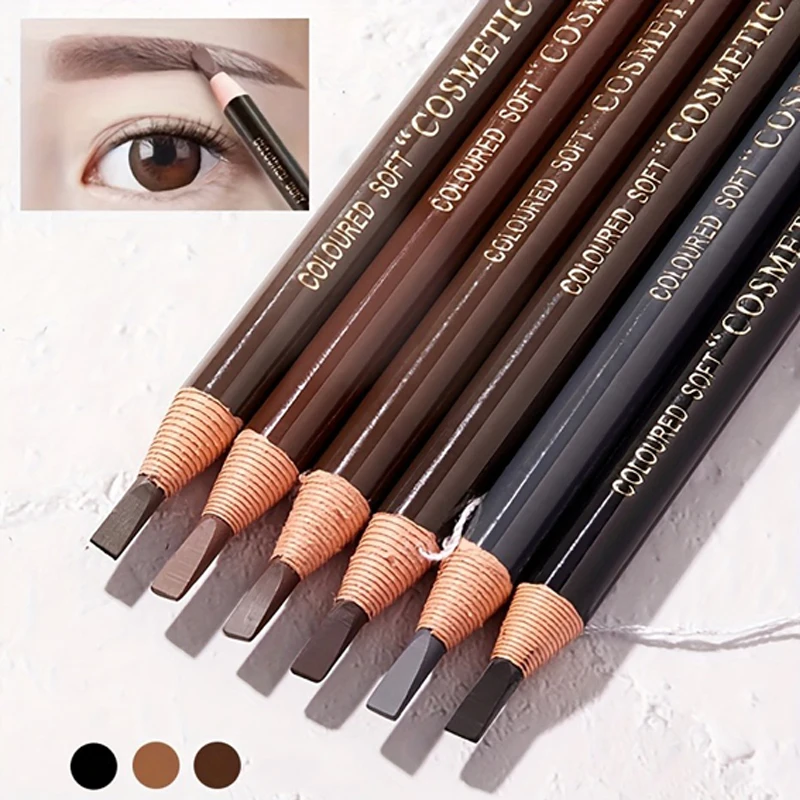 HENGSI – stylos à sourcils imperméables et résistants à la sueur, Anti-taches, durables, pas faciles à décolorer, stylos cosmétiques multicolores, 3 pièces/1 pièce