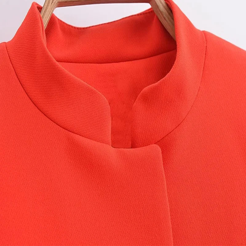 TRAFZA 2024 Spring Suit Coat For Women Fashion Single Breasted Slim Blazer Jacket Female Office Lady Women\'s Cardigan Top