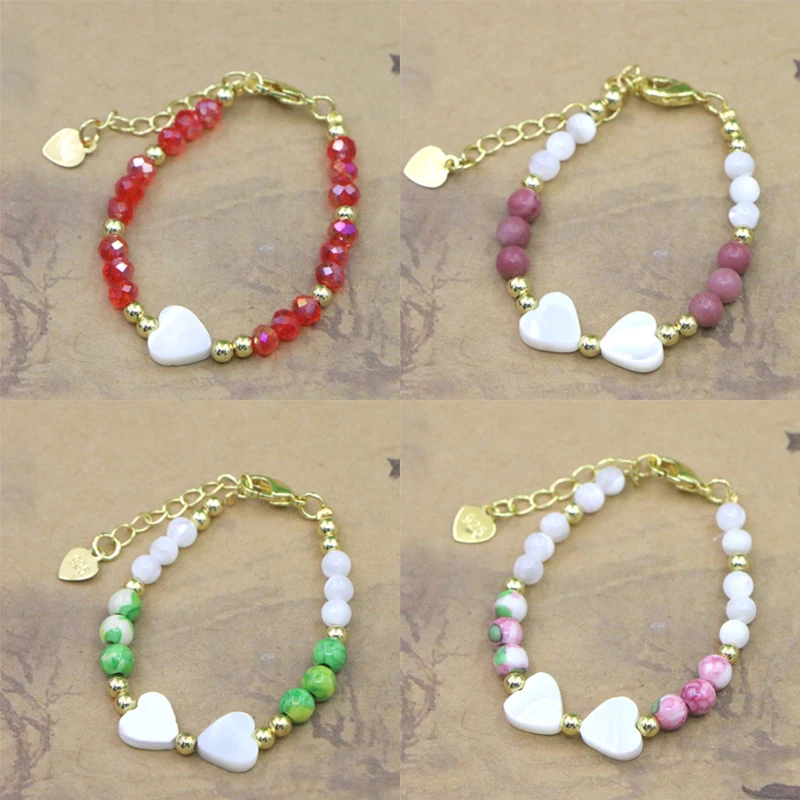 جميل موضة الحجر الطبيعي سوار مُزين بالخرز للنساء الفتيات شخصية بسيطة قابل للتعديل سوار مجوهرات اكسسوارات هدايا