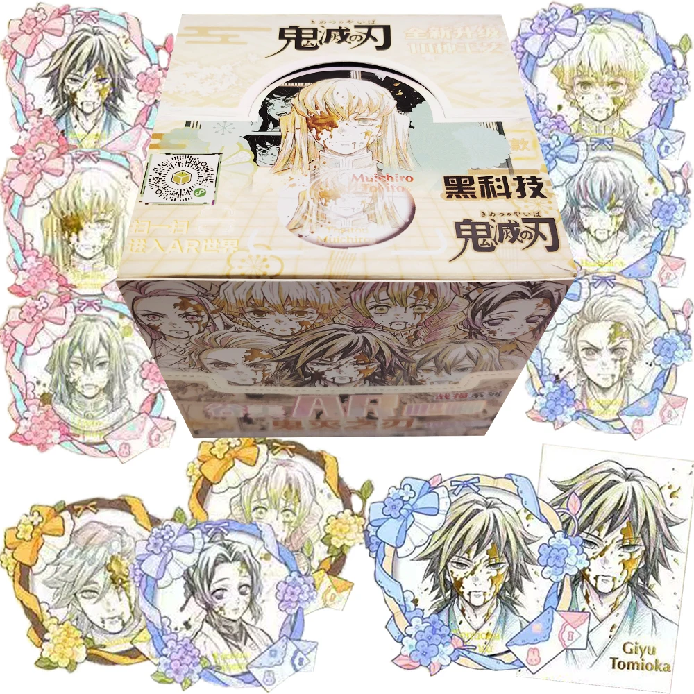 

Hot Blooded Anime Demon Slayer Badge Accessories for Backpack Kamado Nezuko Agatsuma Zenitsu Exquisite Laser Cards Creative Gift