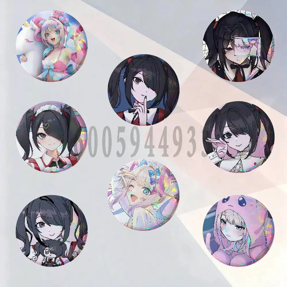 Needy Streamer Overload Badges Round Nijigen Otaku Culture IP peripheral products 58mm 44mm 32mm 75mm 25mm Mini