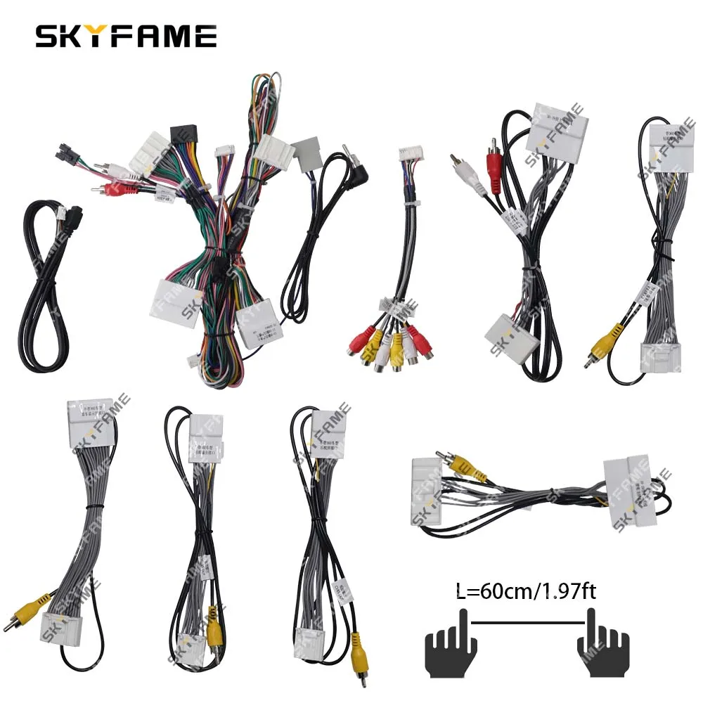 SKYFAME Car 16pin adattatore per cablaggio Canbus Box Decoder per Nissan Murano 2011-2014 cavo di alimentazione Radio Android