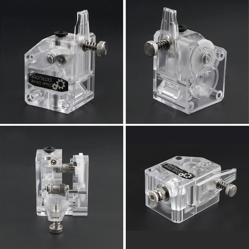 Transparent Double Gear Extruder 3D Printer Accessories BMG Reduction Extruder Double Gear Feeding Upgrade Version