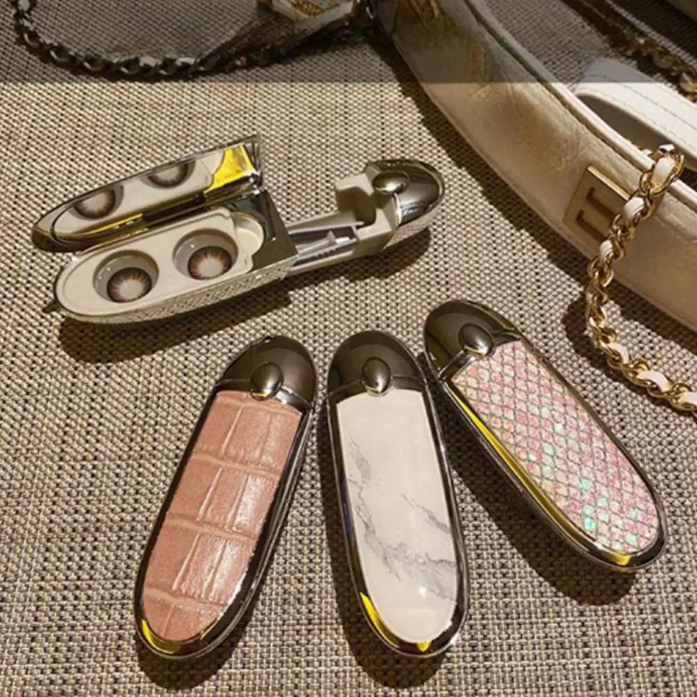 سعة كبيرة عدسات لاصقة حقيبة للتخزين صندوق منظم مقاوم للغبار صندوق تخزين العدسات اللاصقة سيليكون متعدد الوظائف