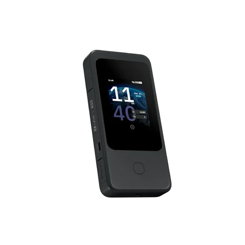 GL.iNet GL-E5800 (Mudi 7) 5G NR Tri-band Wi-Fi 7 Travel Router Speeds up to 4.67 Gbps Built-in ESIM, Dual SIM, 2.5G Ethernet Por