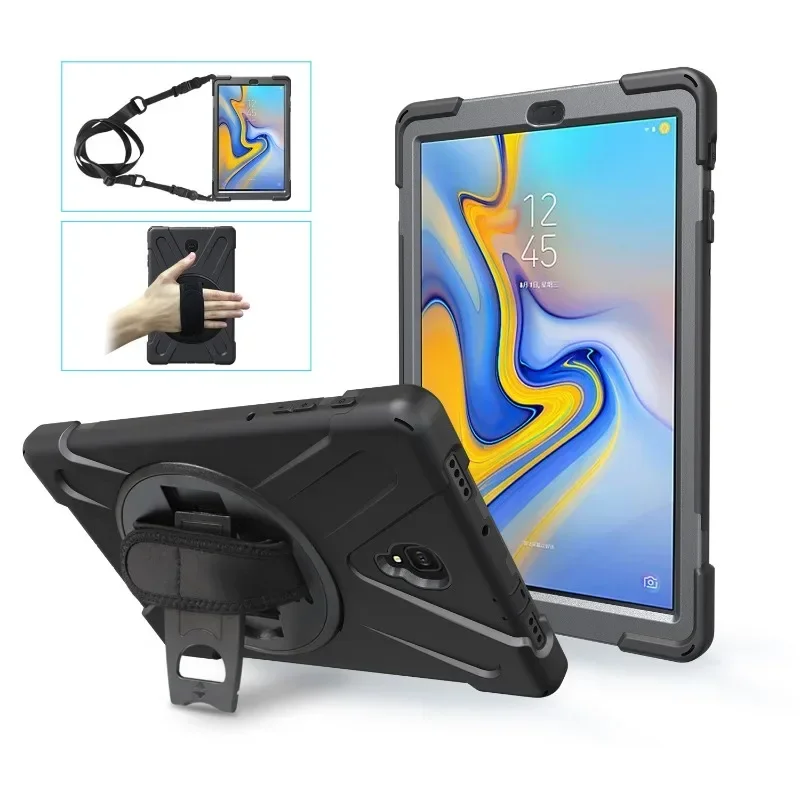 

Heavy Duty Shockproof Case for Samsung Galaxy Tab A 8.0 9.7 10.1 A7 10.4 Lite 8.7 A8 10.5 A9+plus 11 Kickstand Handle Cover+Belt