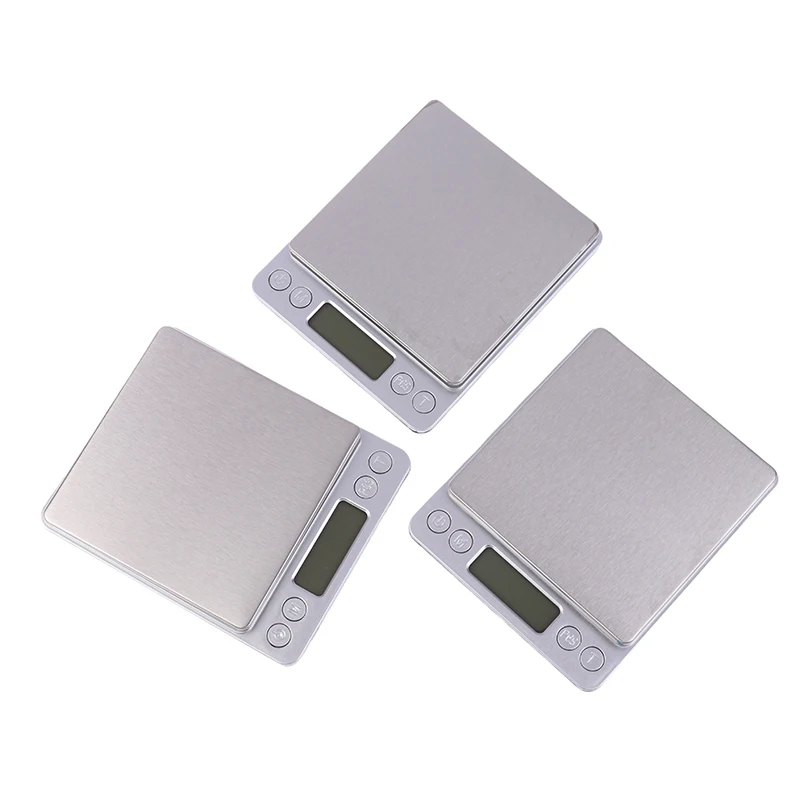 Balance de cuisine numérique avec écran LCD, mini poche, bijoux en acier inoxydable, balance électronique, poids en grammes d'or, 0.1g-1000g, 2000g, 3000g