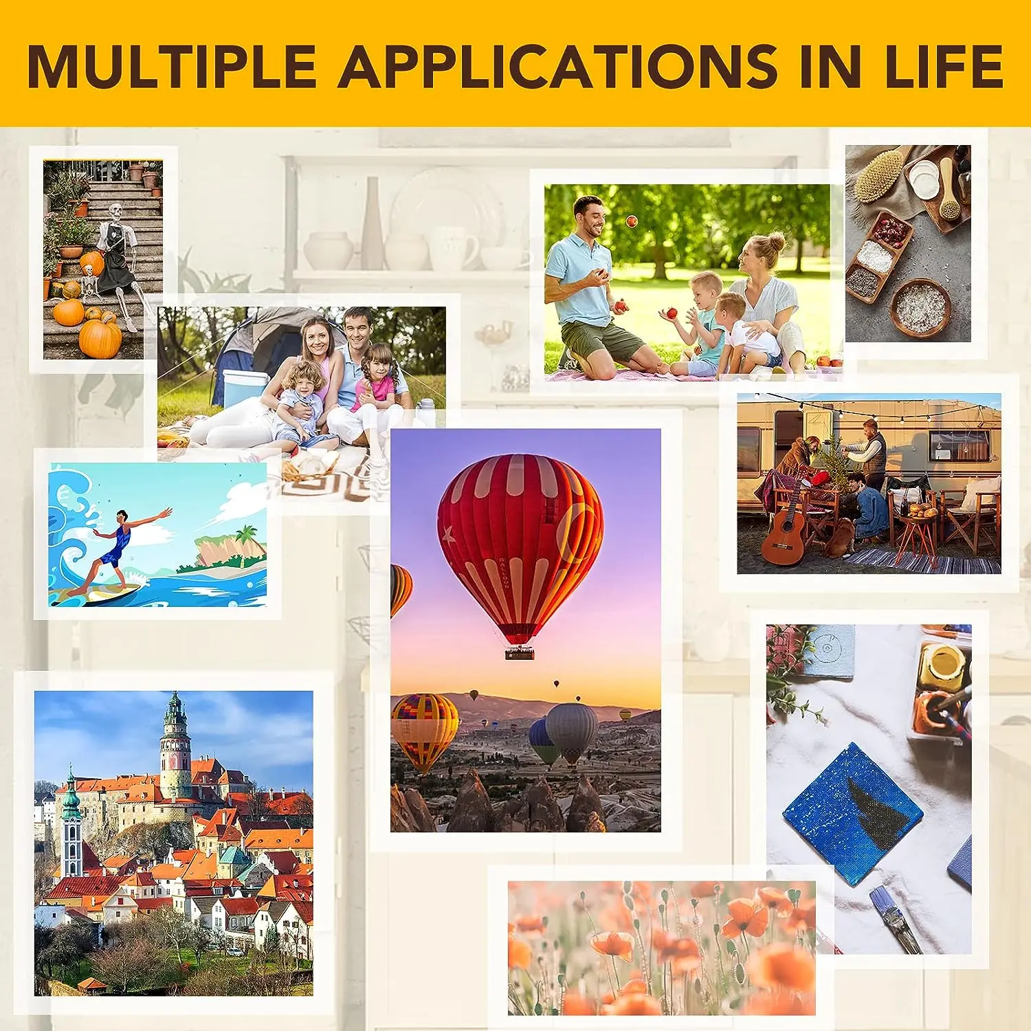 50 Sheets Size: 2.9 x 4.1 Inch Clear Holographic Sticker Paper Clear Holographic Overlay Cold Laminating Film