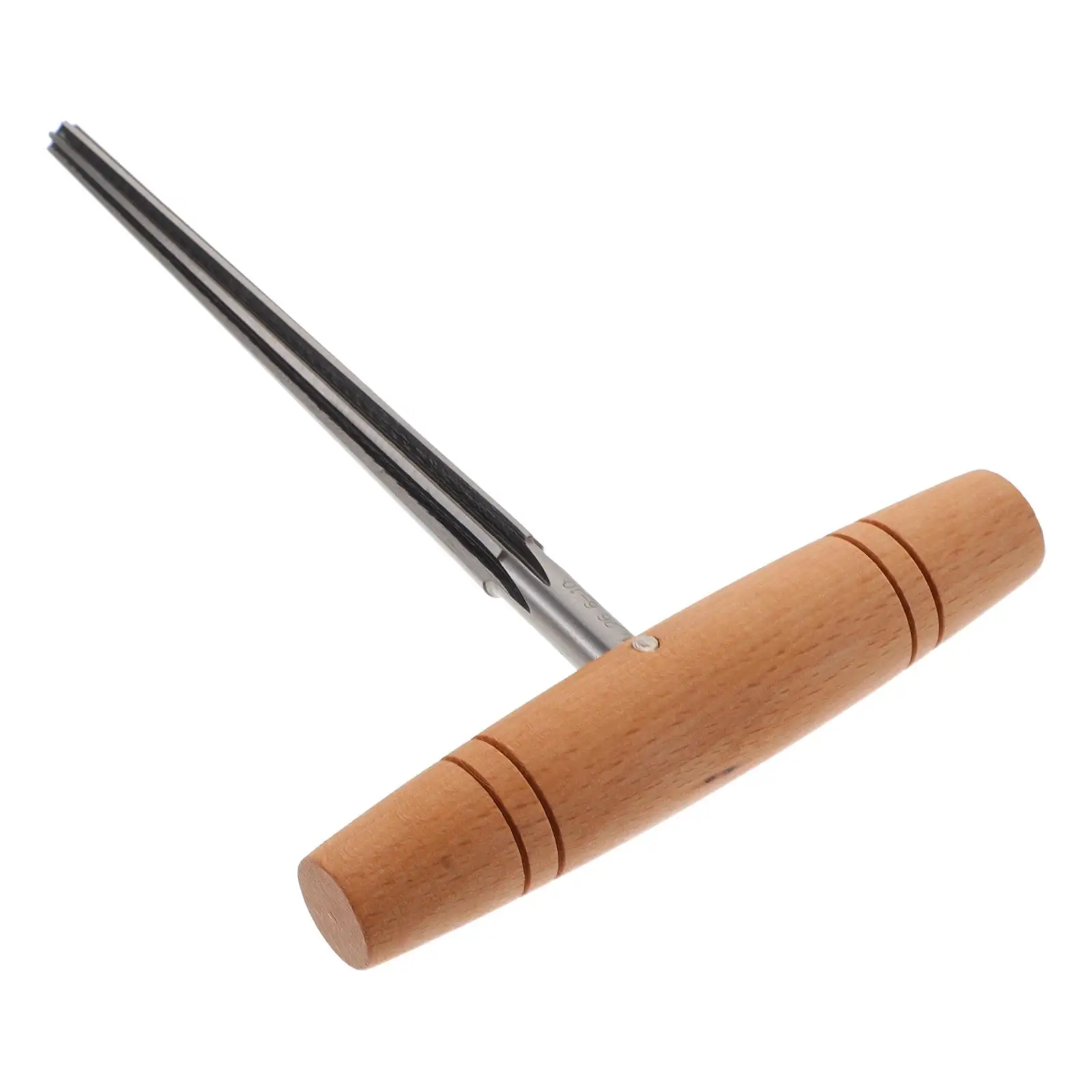 Musical Instrument Tool Guitar Tuner Hole Peghole Reamer Peg Violin Peghole Pin Reamer Stainless Steel Wooden Handle