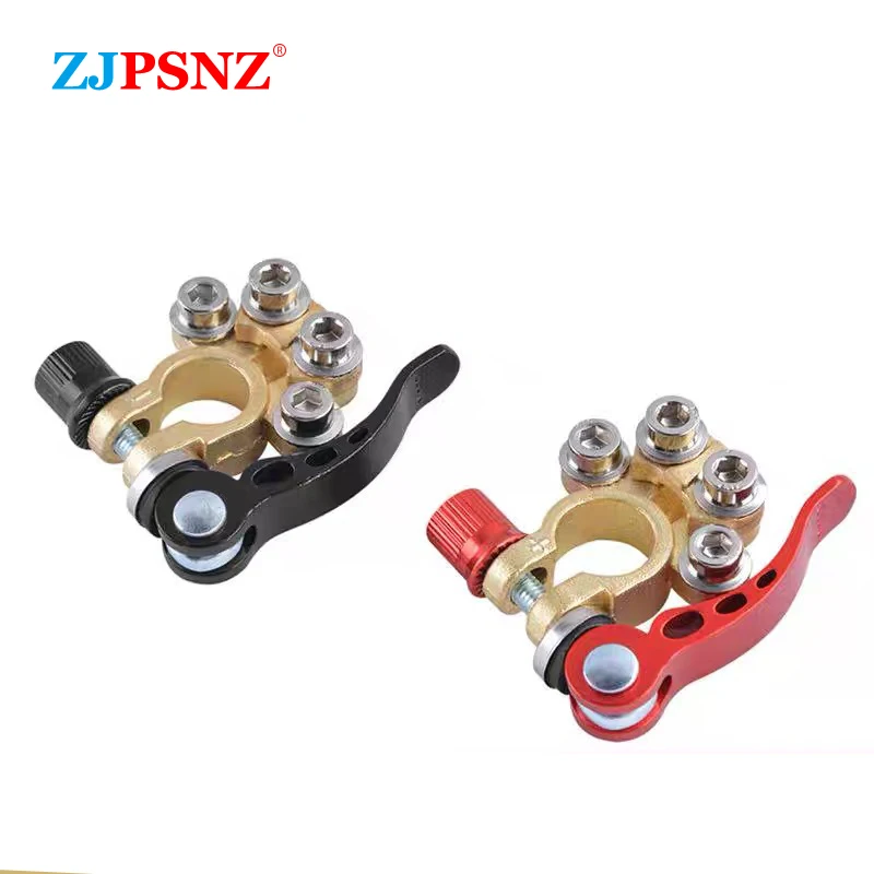 Quick Disconnect Car Cable Connector Battery Bornes Main Cable Post Clamp Terminal Screw Connection Positive Negative Truck Boat