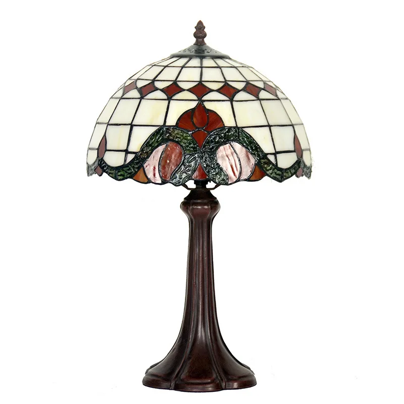 مصباح بجانب السرير لغرفة المعيشة وغرفة النوم وغرفة الدراسة على الطراز الباروكي مقاس 12 بوصة