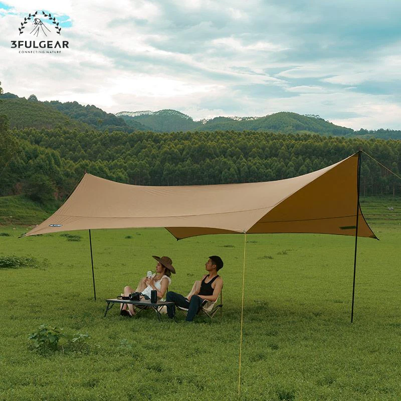 Imagem -05 - Gear Beetle16 Impermeável Sombra Tenda Exterior Camping Trap Abrigo do Sol Pérgola Toldo Encerado 3f ul