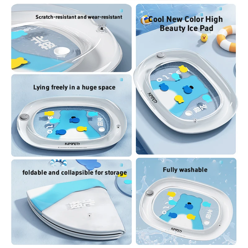 2026 Summer Pet Water Mattress Pet, Large Inflatable Ice Pad, Summer Cat And Dog Thick Anti Scratch Toy Dog Cool Ice Pad M - XL - view 3