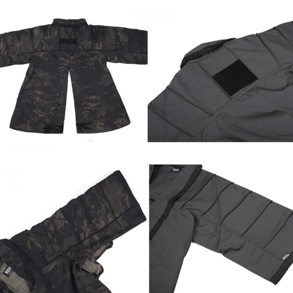 Imagem -02 - Outdoor Airsoft Training Cloak Combat Haori Jacket Cabolsa para Caça