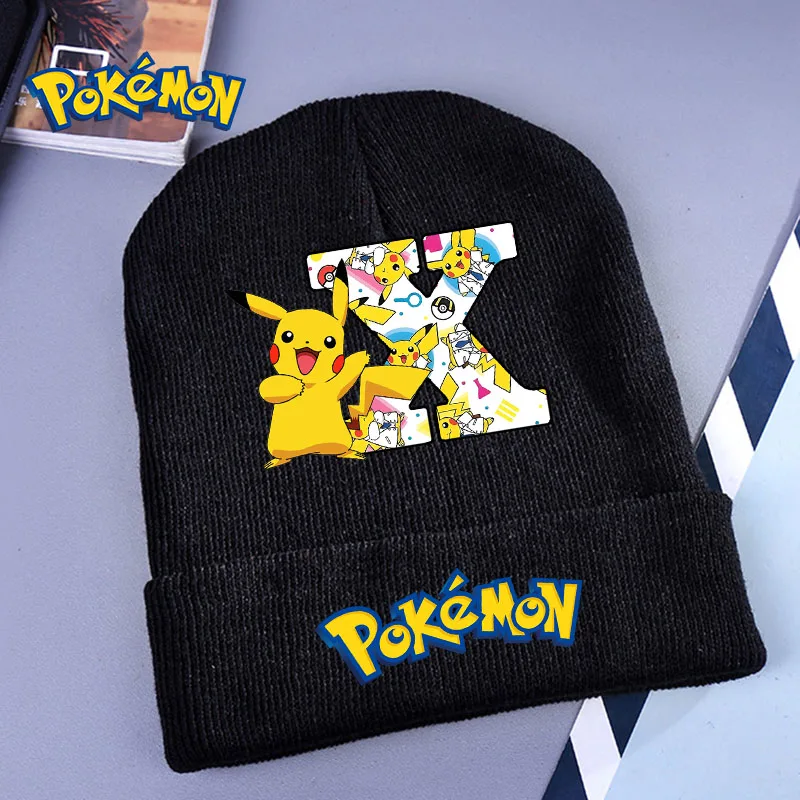2024 جديد البوكيمون محبوك قبعة القبعات بيكاتشو الشتاء إلكتروني قبعة الكرتون قبعة الاطفال صبي الفتيات هدايا عيد الميلاد استحمام الطفل #6