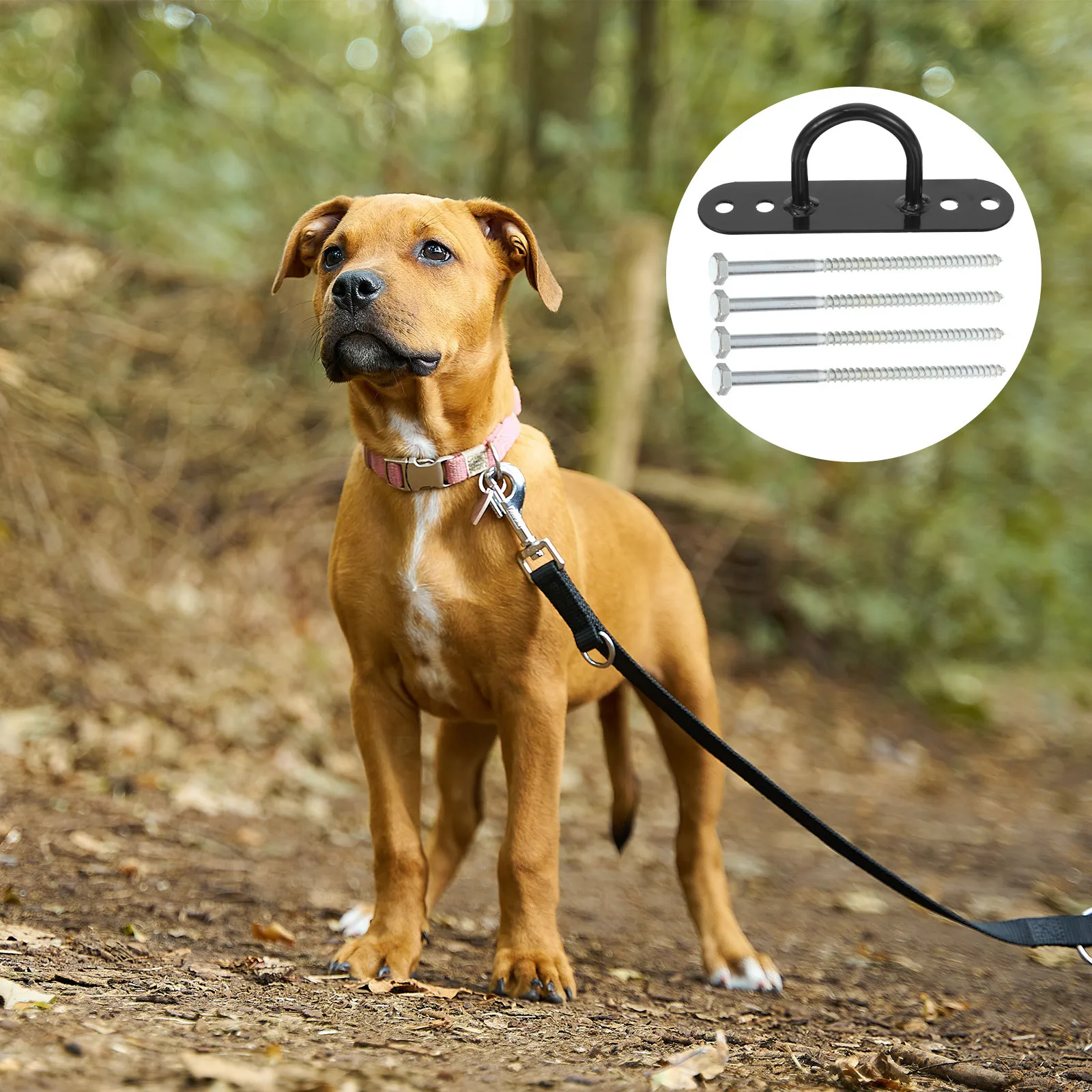 

Dog Tie Out Stake Heavy Duty Metal Ground Anchor for Large Dogs Outdoor Camping Garden Yard Dog Leash Ground Stake