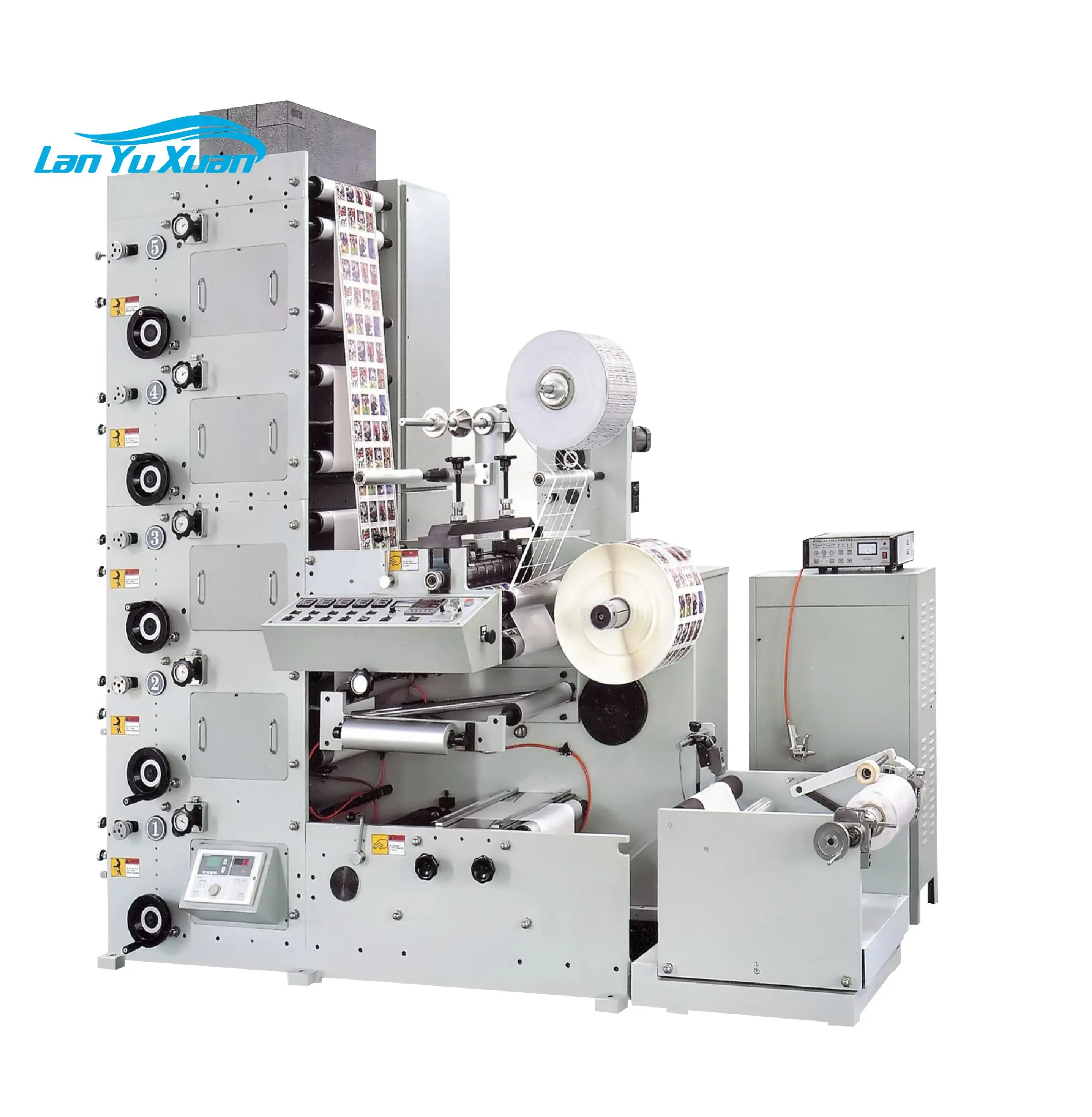 Narrow Web Adhesive Labels Flexo Printing Machine