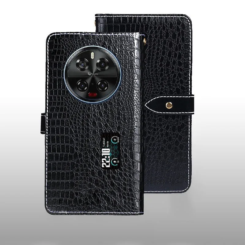 Dla Doogee V40 Pro Etui Flip Crocodile wzór Skórzane etui dla Doogee V40 Pro Pokrowiec Akcesoria do telefonu