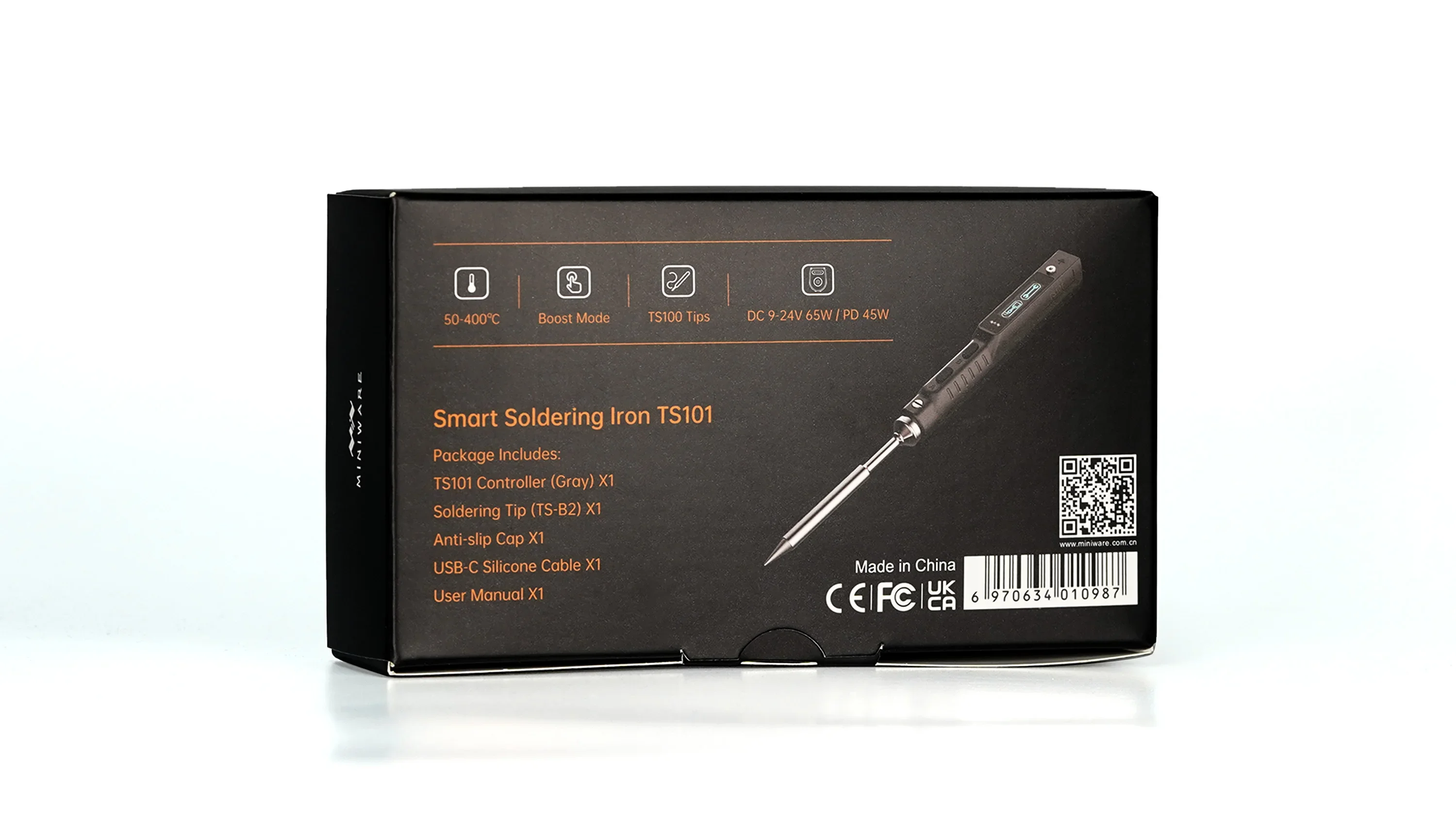 Original TS101 65W Mini Digital Electric Soldering Iron LCD Programable Display Adjustable Temperature Digital Solder Station