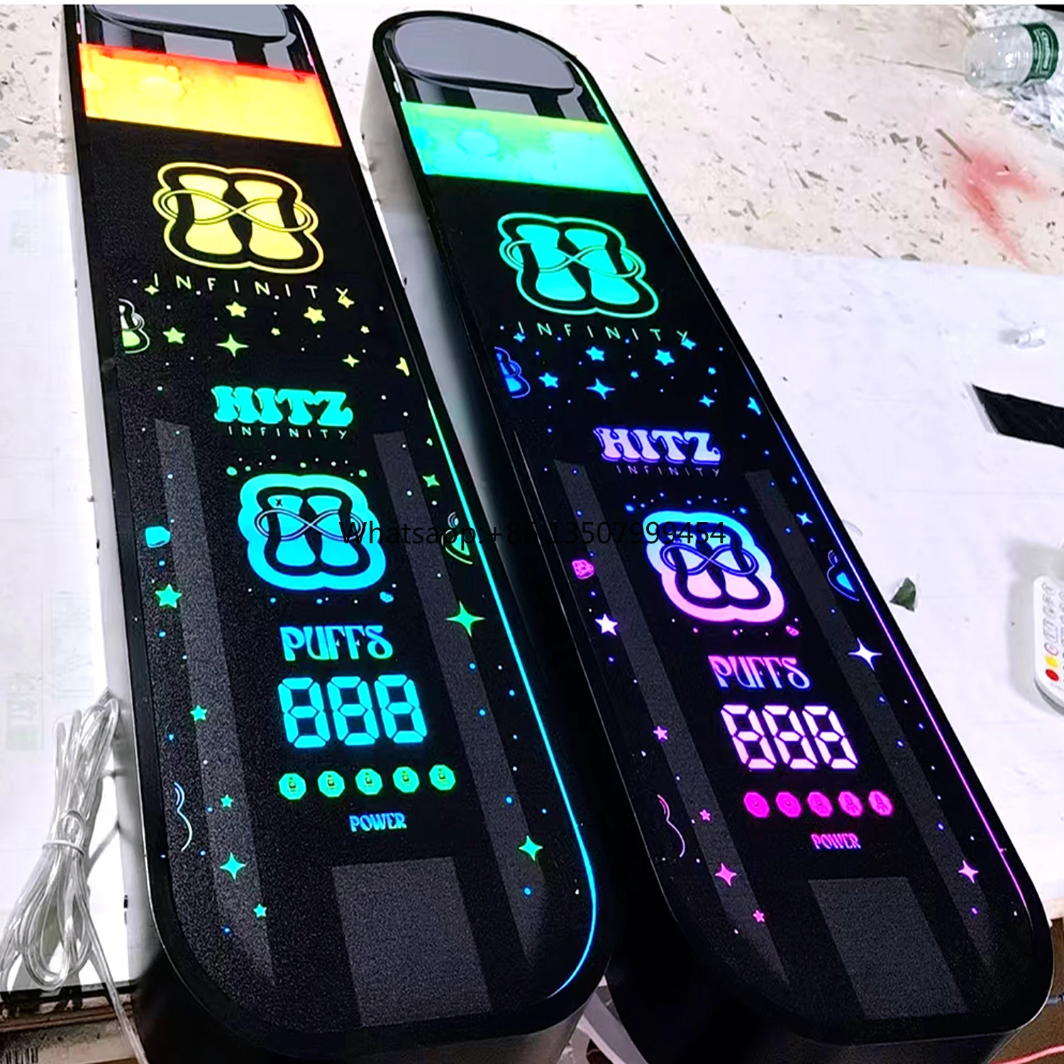 3D Infinite Mirror Thousand-layer Neon LED Light Effect Custom Company Logo Letter Form  Material for Office Application