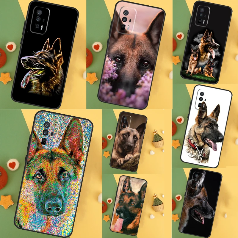  German Shepherd Dog Case For POCO F6 Pro X6 X5 X3 F3 F5 M6 M5s Xiaomi 14 Ultra 12 13 Lite 11T 12T 13T Pro Cover