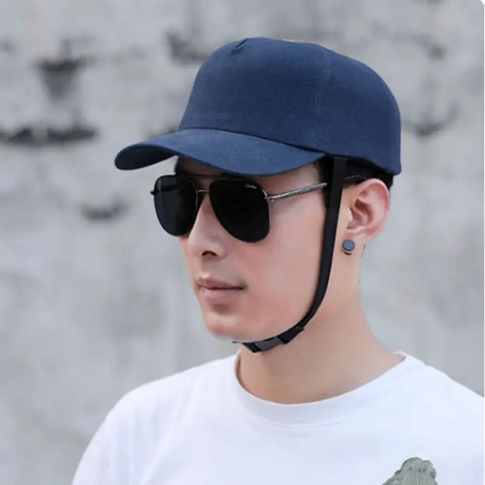 

Внутренняя защитная каска из АБС-пластика с регулируемым ремешком, жесткая кепка, защитная кепка с дышащим верхом, 6 отверстий, защитные бейсболки