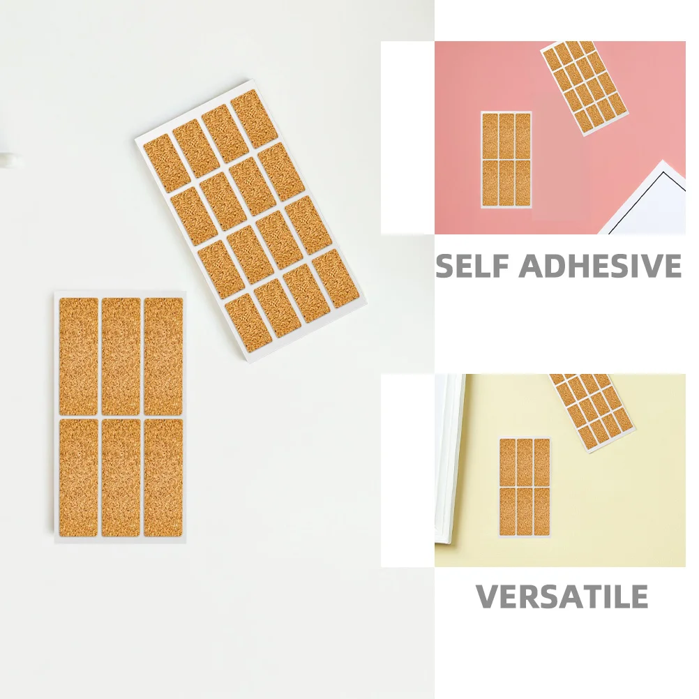 สติกเกอร์กระดาษไม้ก๊อกแบบเขียนได้ 2 ถุง แบบมีกาวในตัว สำหรับติดฉลากขวดโหล ถังเก็บของ ภาชนะในครัว บ้าน และสำนักงาน