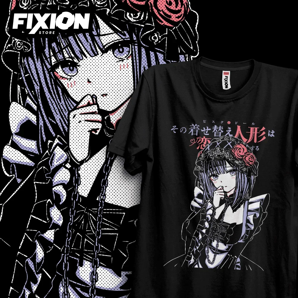 T-shirt For Anime My Dress Up Darling #2 Simple – N/Febrero 2023 (negra) Mange Tee