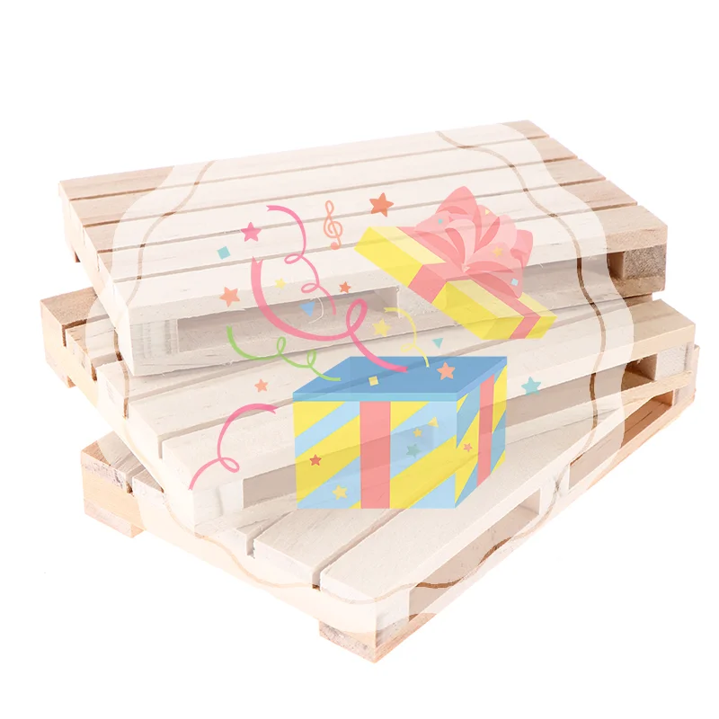

Mini Wooden Pallet Beverage Coasters for Hot and Cold Drinks Wood Pallet