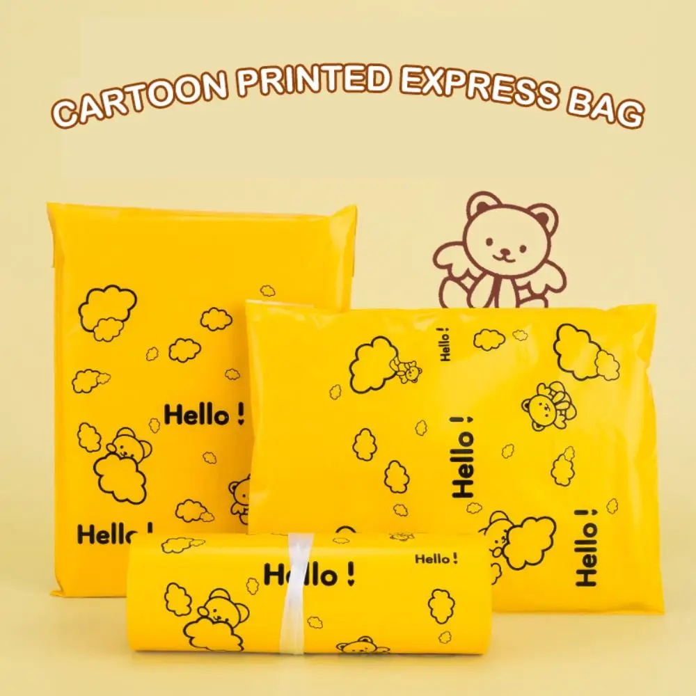 10/100PCS Bear Packaging Bag Cartoon 17*25CM Waterproof Sealing Bag Self-adhesive Mailing Shipping Bag