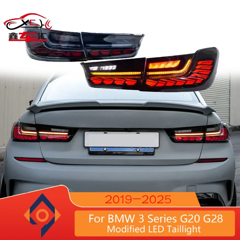 

For BMW 3 Series G20 G28 G80 Taillight Assembly Modification 2019-2023 LED Dragon Scale Running Water Turn Signal Plug And Play