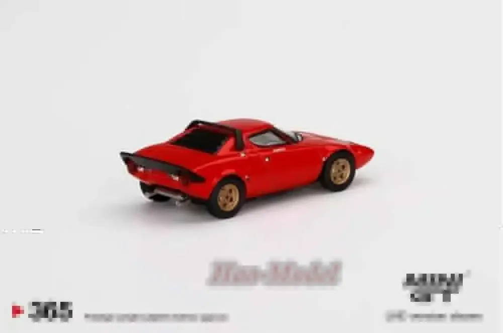 1/64 For Lancia Stratos Stradale Car Model Alloy Diecast Simulation Kids Toys Boys Birthday Gifts Hobby Display Ornaments Red