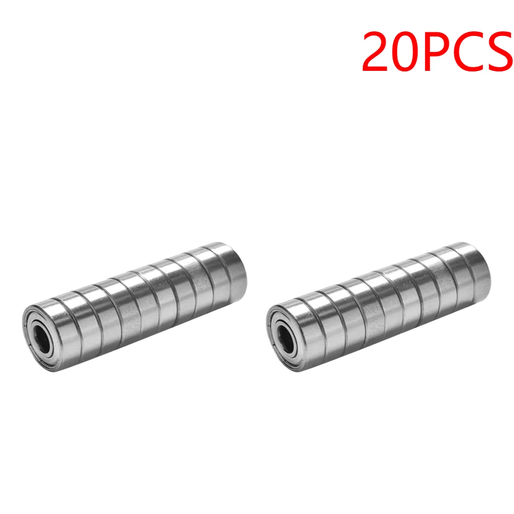 100–10 Stück 608ZZ Rillenkugellager 8 x 22 x 7/8 x 22 x 7 mm, doppelt geschirmt, Miniatur-Hochkohlenstoffstahl, einreihig, 608ZZ ABEC-7