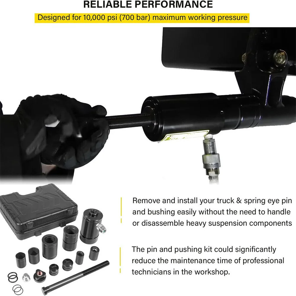 15000 Leaf Spring & Bushing Service Tool Kit for Trucks and Equipment With Case For Kenworth Peterbilt Freightliner Mack Volvo