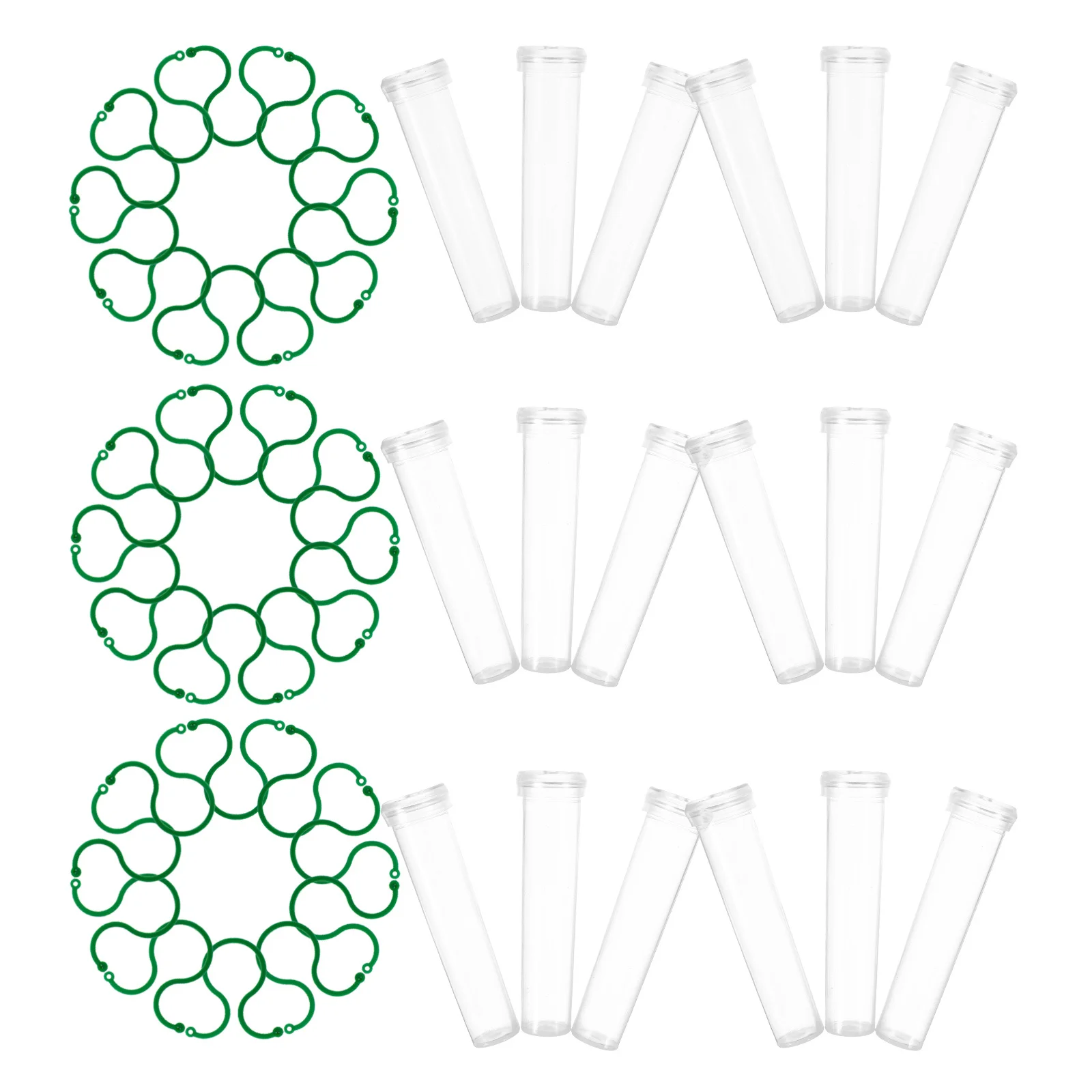 

1Set Flower Hydration Tubes Floral Water Bottles Plastic Nutrition Tubes for Fresh Flower Preservation Garden Office