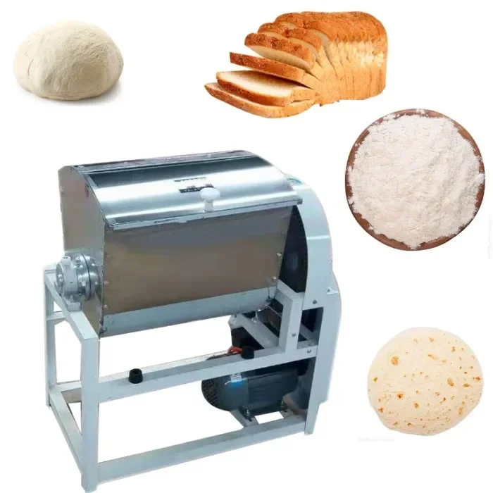 For Farm household horizontal spiral dough mixer ball pizza bread dough mixer 10kg 25kg cassava wheat flour mixer machine