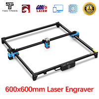 TWOTREES 600X600mm Laser Engraving Machine TTS-55/TTS-10 40W/80W Metal Laser Engraving Machine CNC Router Wood Leather Cutting