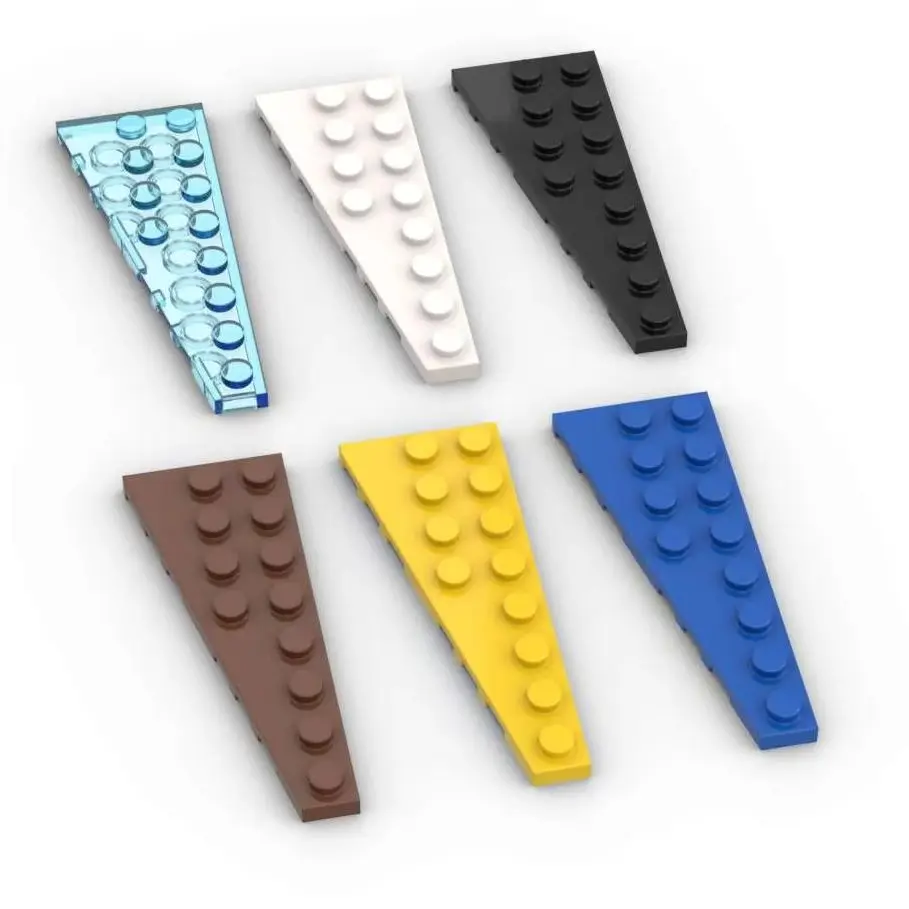 MOC 10 قطعة 3544 لوحة اللبنات عدة إسفين 8x3 البيت الأيسر القلعة مجلس الطوب الجسيمات لغز تجميع لعب الأطفال الهدايا