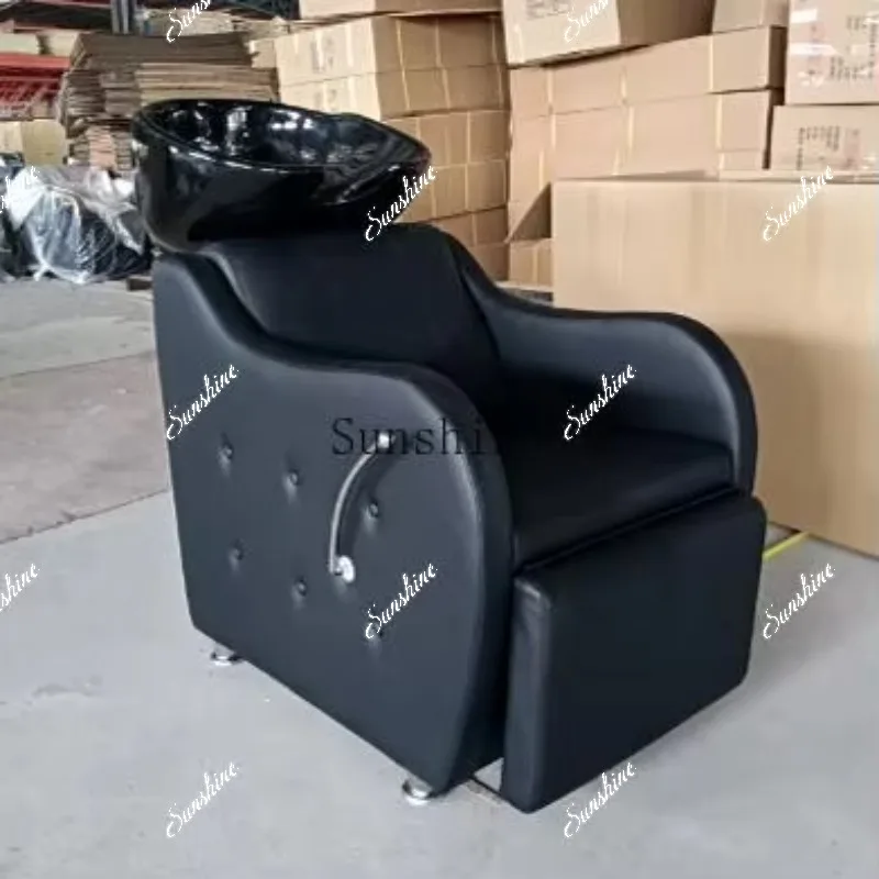 Semi-reclining shampoo hair salon special recliner flush bed simple and modern  TF